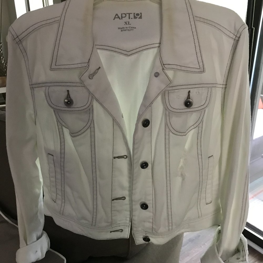 White denim jacket